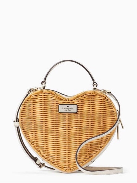 kate spade Handbags - kate spade Love Shack Heart Wicker Crossbody